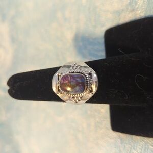 Sterling Silver Purple Turquoise Ring